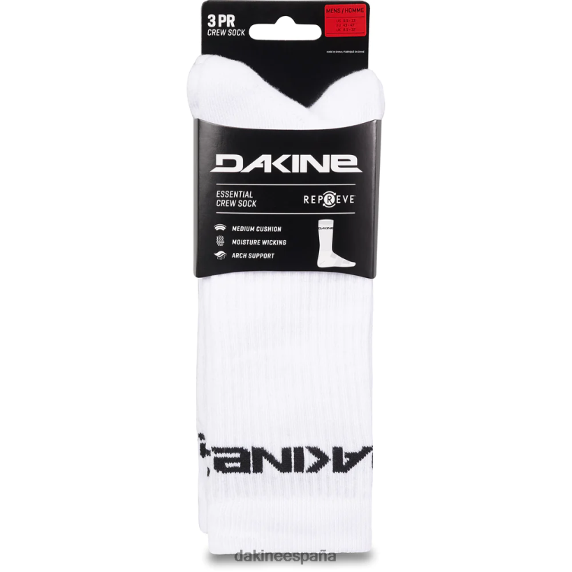 calcetín esencial, paquete de 3 blanco Dakine hombres accesorio 2VTF0X596 - Image 5