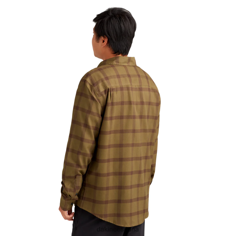 camisa de franela cargador campamento a cuadros marrones Dakine hombres ropa 2VTF0X57 - Image 2
