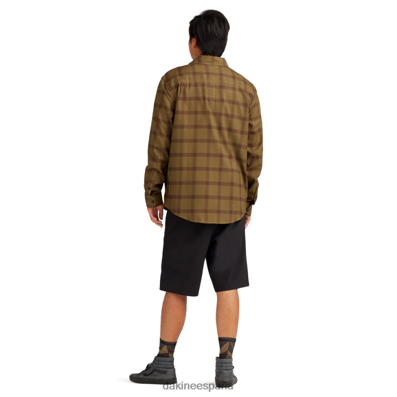 camisa de franela cargador campamento a cuadros marrones Dakine hombres ropa 2VTF0X57 - Image 4