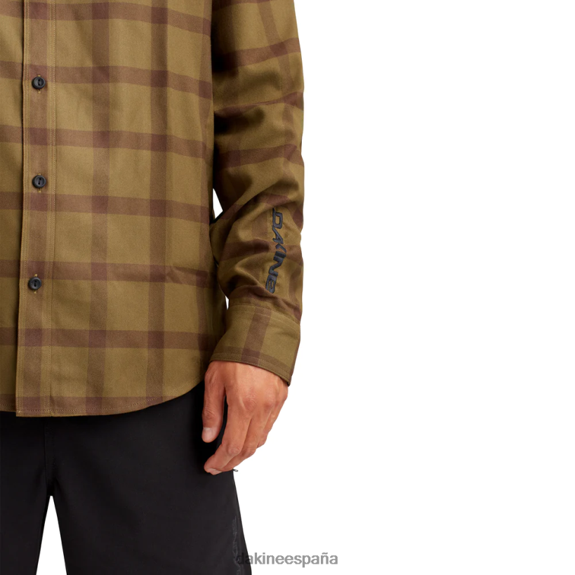 camisa de franela cargador campamento a cuadros marrones Dakine hombres ropa 2VTF0X57 - Image 5