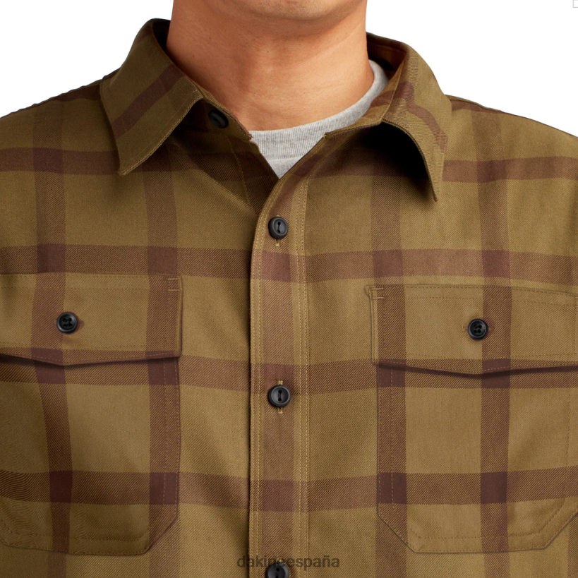 camisa de franela cargador campamento a cuadros marrones Dakine hombres ropa 2VTF0X57 - Image 6