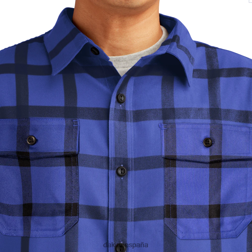 camisa de franela cargador tubo de tela escocesa púrpura Dakine hombres ropa 2VTF0X60 - Image 4