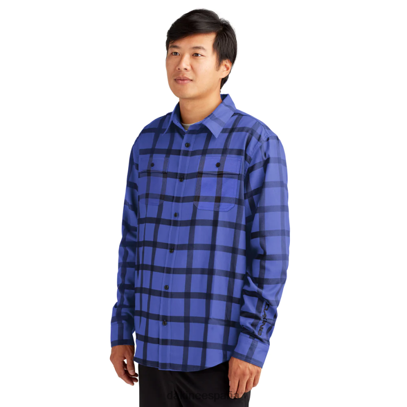 camisa de franela cargador tubo de tela escocesa púrpura Dakine hombres ropa 2VTF0X60 - Image 1