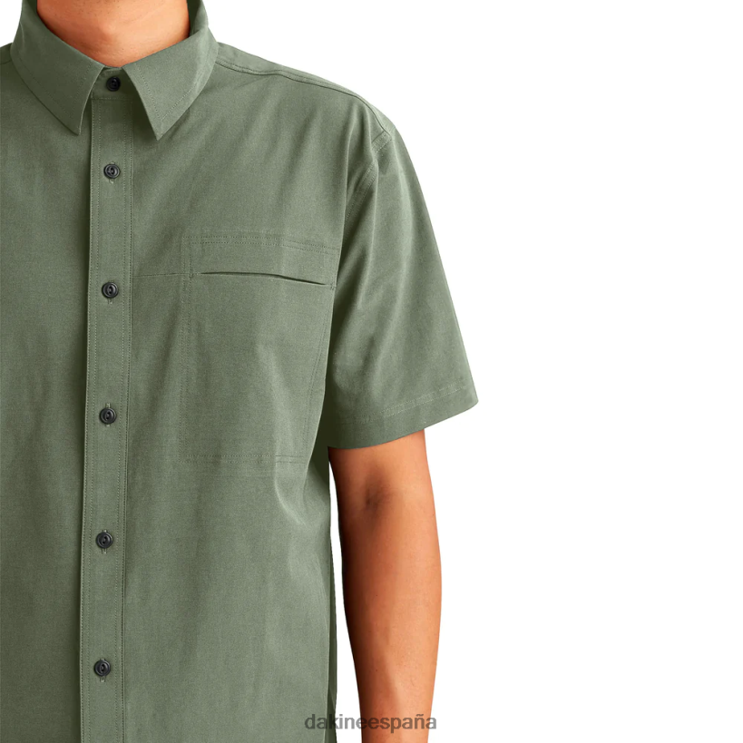 camisa de manga corta con botones de sotavento turba verde Dakine hombres ropa 2VTF0X63 - Image 3