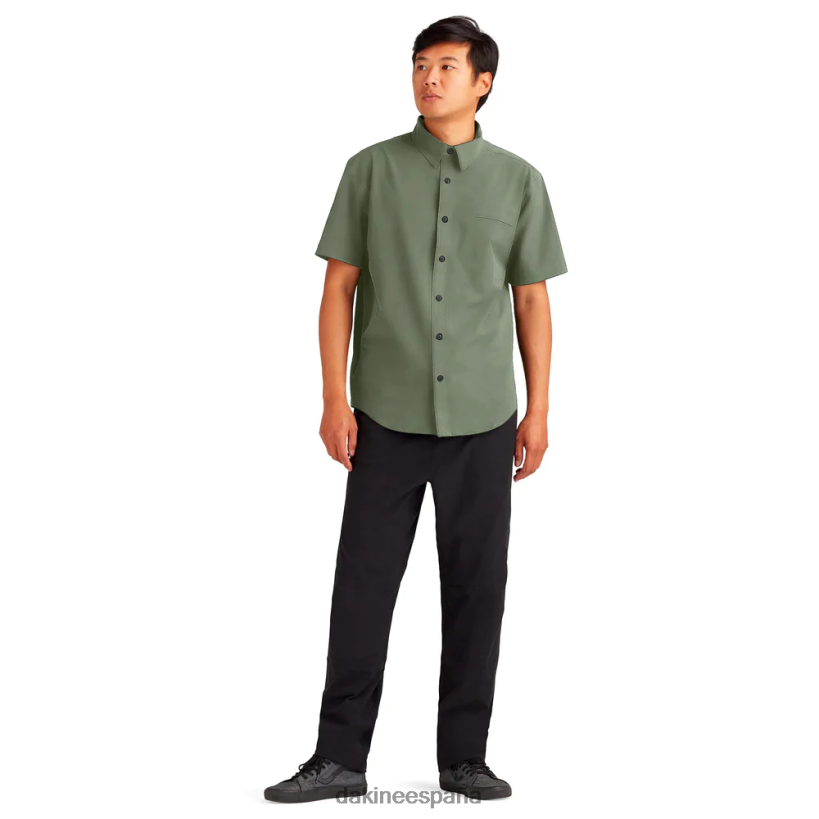 camisa de manga corta con botones de sotavento turba verde Dakine hombres ropa 2VTF0X63 - Image 4