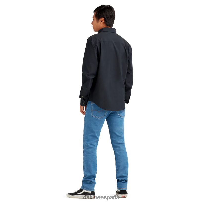 camisa de manga larga con botones de sotavento negro Dakine hombres ropa 2VTF0X65 - Image 5