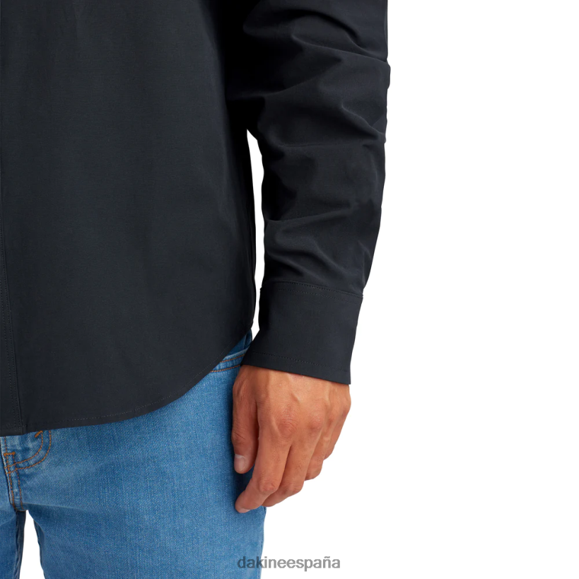 camisa de manga larga con botones de sotavento negro Dakine hombres ropa 2VTF0X65 - Image 6