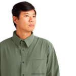 camisa de manga larga con botones de sotavento turba verde Dakine hombres ropa 2VTF0X66 - Image 4