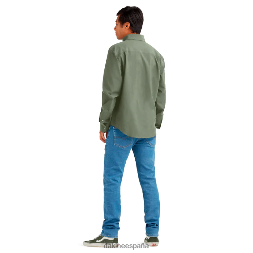 camisa de manga larga con botones de sotavento turba verde Dakine hombres ropa 2VTF0X66 - Image 5