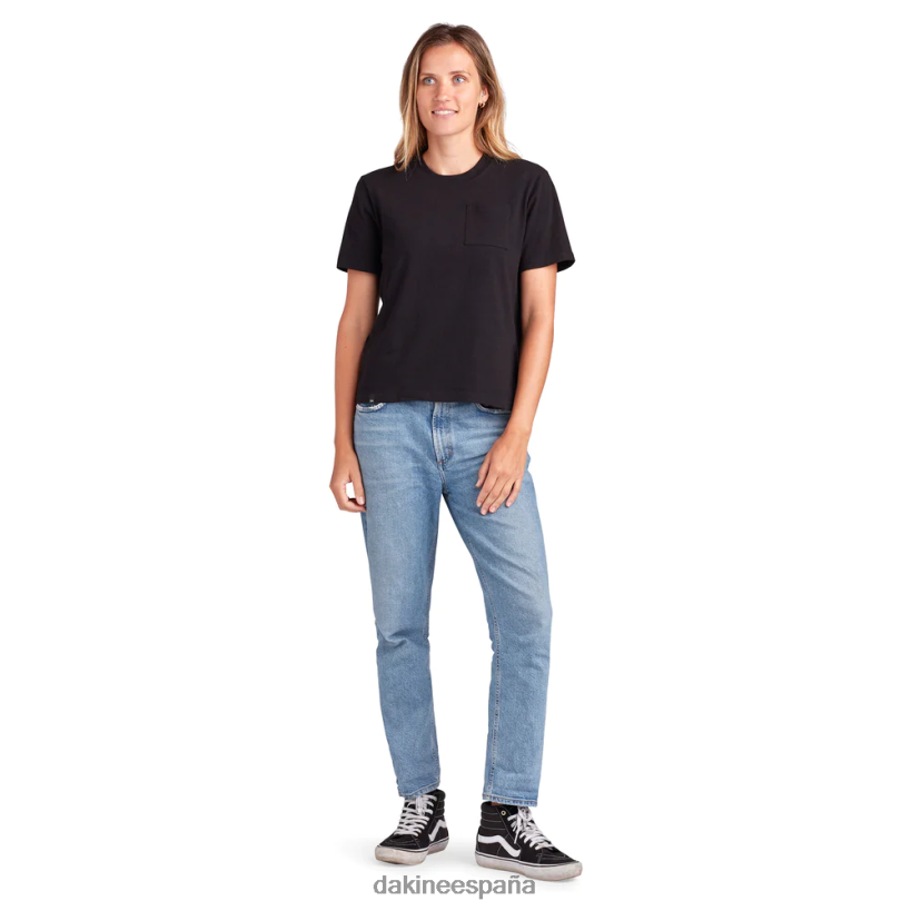 camiseta de manga corta con bolsillo pesado cruiser negro Dakine mujer ropa 2VTF0X356 - Image 2