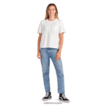 camiseta de manga corta con bolsillo pesado cruiser surfear blanco Dakine mujer ropa 2VTF0X357 - Image 2