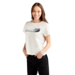 camiseta de manga corta con rieles apilados surfear blanco Dakine mujer ropa 2VTF0X341