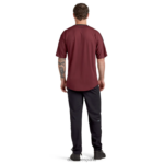 camiseta de manga corta del lado oscuro aterrizaje granate Dakine hombres ropa 2VTF0X159 - Image 4