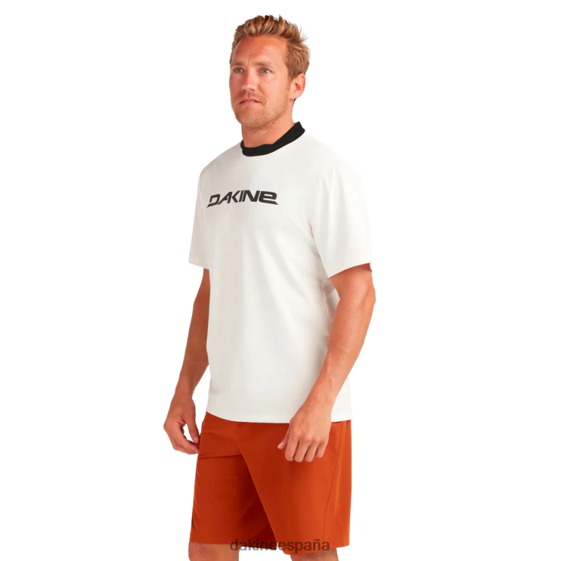 Camiseta Rashguard de manga corta y corte holgado Roots surf blanco/negro Dakine hombres ropa 2VTF0X239 - Image 1