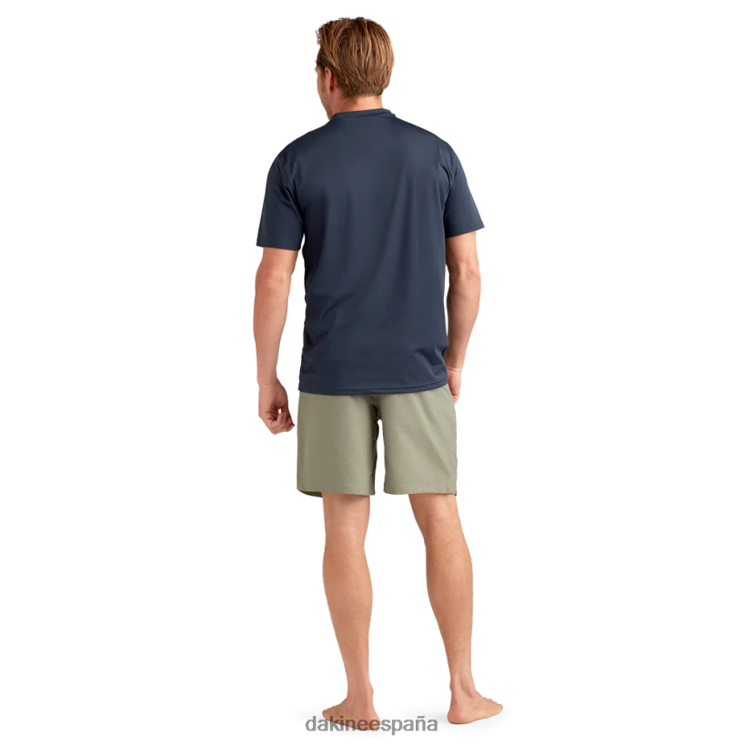 Camiseta Rashguard de manga corta y corte holgado Roots tinta Dakine hombres ropa 2VTF0X237 - Image 3