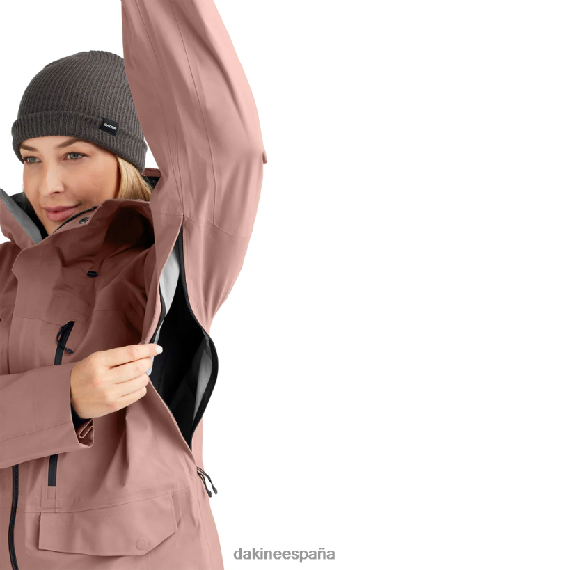 chaqueta sender stretch 3l cuenco de polvo rosa Dakine unisexo ropa 2VTF0X349 - Image 13