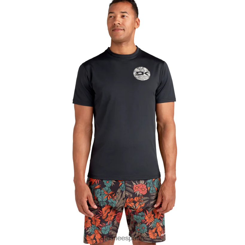 Equipo Rashguard de manga corta y corte holgado Mission negro Dakine hombres ropa 2VTF0X246 - Image 6