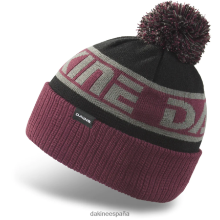 gorro jackson con pompón vid de uva/logotipo dk/negro Dakine unisexo accesorio 2VTF0X406