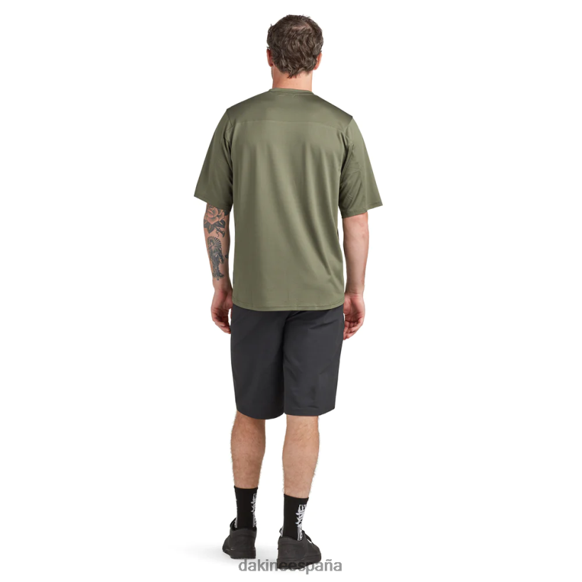 maillot ciclista de manga corta sinclinal canopy verde Dakine hombres ropa 2VTF0X132 - Image 4