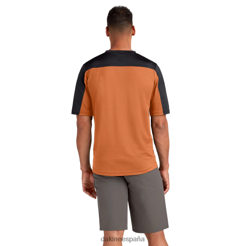 maillot ciclista de manga corta sinclinal papaya naranja espigar lobo Dakine hombres ropa 2VTF0X134 - Image 2
