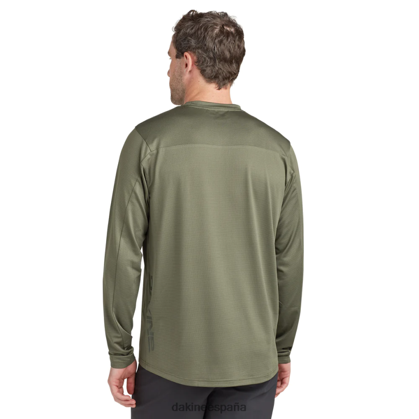 maillot ciclista de manga larga sinclinal canopy verde Dakine hombres ropa 2VTF0X139 - Image 2
