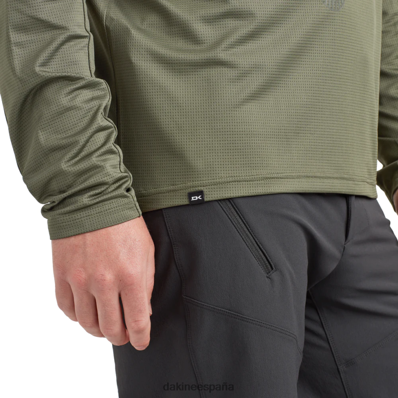 maillot ciclista de manga larga sinclinal canopy verde Dakine hombres ropa 2VTF0X139 - Image 6