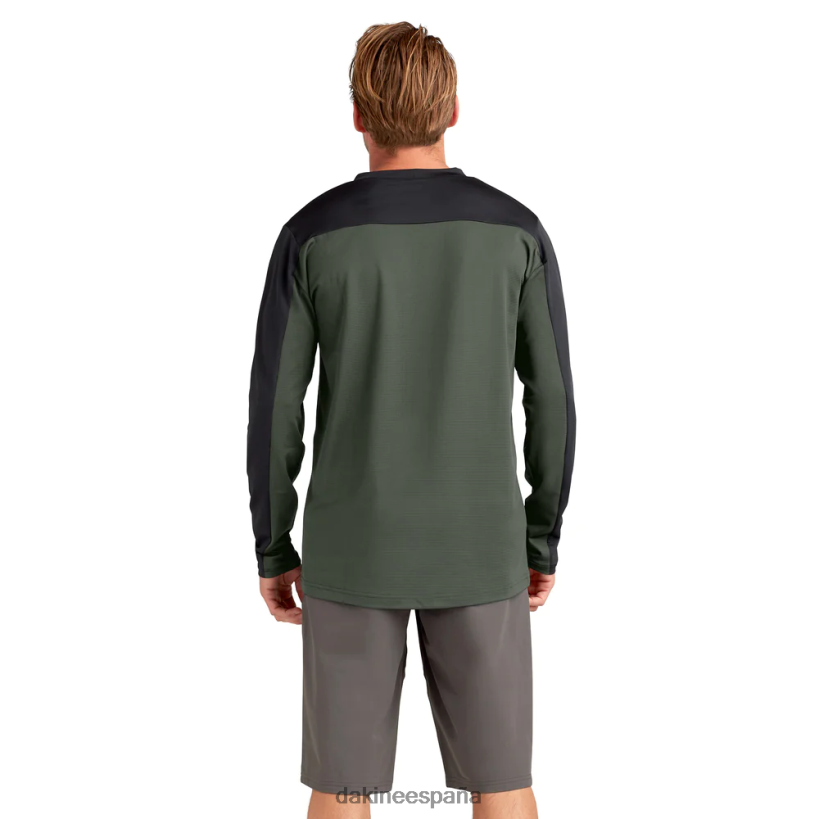 maillot ciclista de manga larga sinclinal turba verde Dakine hombres ropa 2VTF0X147 - Image 3