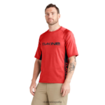 maillot ciclista manga corta thrillium rojo de seguridad Dakine hombres ropa 2VTF0X167