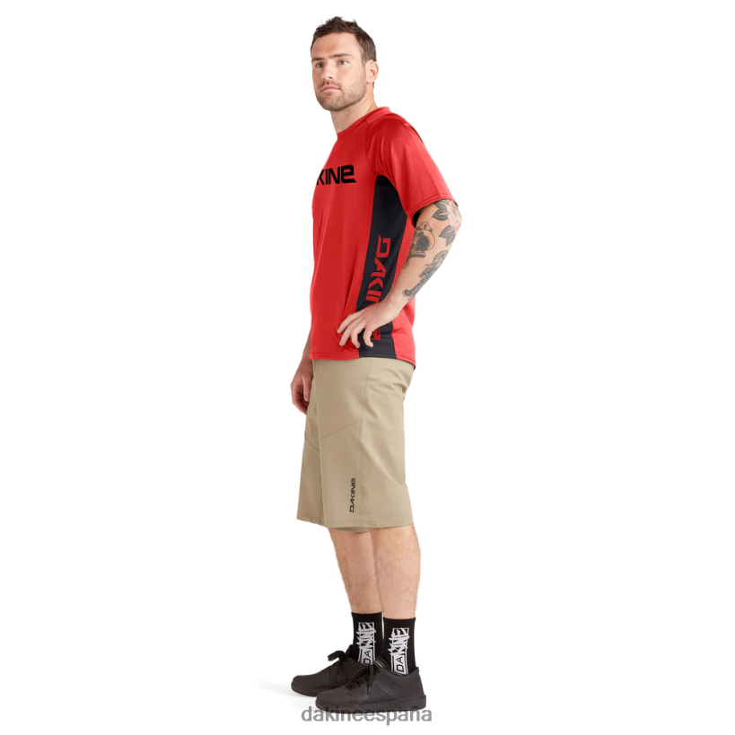 maillot ciclista manga corta thrillium rojo de seguridad Dakine hombres ropa 2VTF0X167 - Image 4