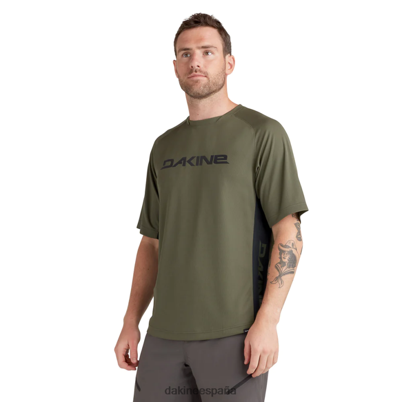 maillot ciclista manga corta thrillium turba verde Dakine hombres ropa 2VTF0X165 - Image 1