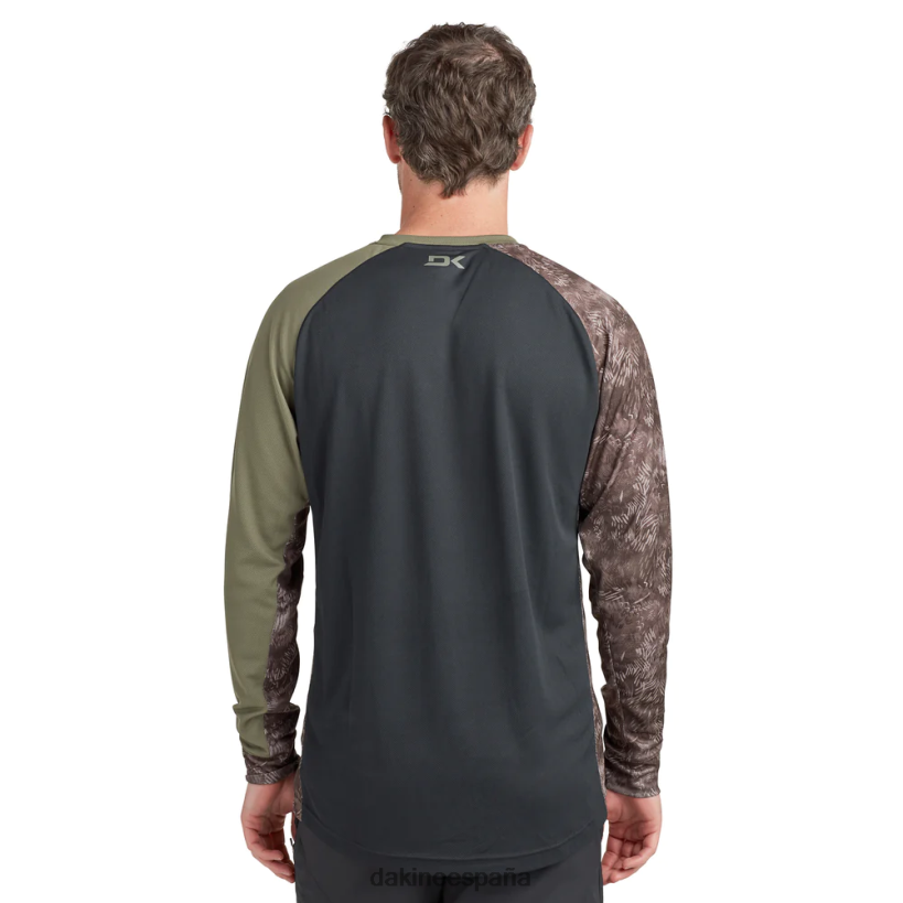 maillot ciclista manga larga thrillium negro/verde canopee y estampado hasher Dakine hombres ropa 2VTF0X154 - Image 2