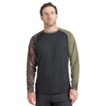 maillot ciclista manga larga thrillium negro/verde canopee y estampado hasher Dakine hombres ropa 2VTF0X154
