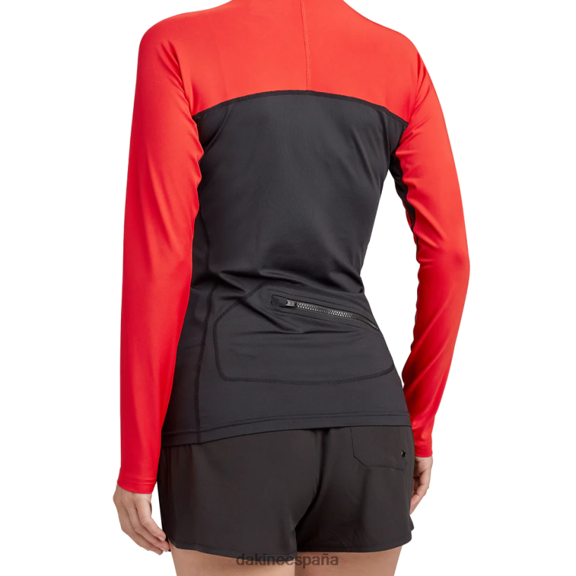 sudadera con capucha de lycra de ajuste ceñido hd rojo rasgando Dakine mujer ropa 2VTF0X773 - Image 5