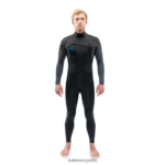 Traje completo con cremallera en el pecho Quantum 3/2 mm. Gris oscuro Dakine hombres ropa 2VTF0X106