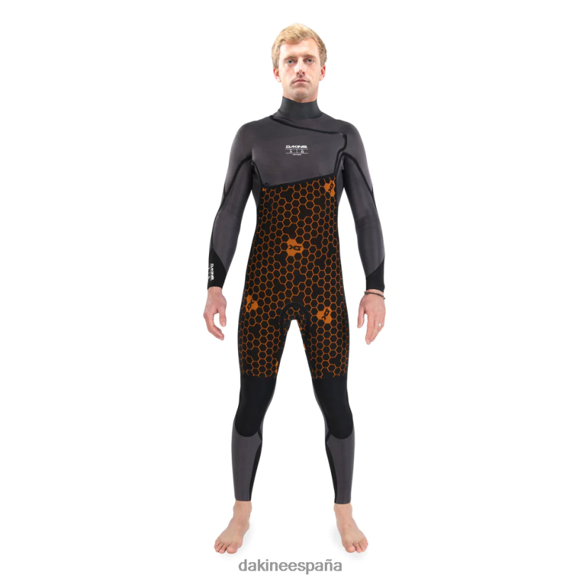 traje de neopreno completo con cremallera en el pecho cyclone 3/2 mm negro Dakine hombres ropa 2VTF0X91 - Image 5