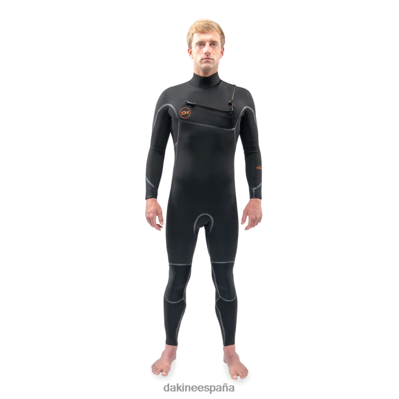 traje de neopreno completo con cremallera en el pecho cyclone 3/2 mm negro Dakine hombres ropa 2VTF0X91 - Image 1
