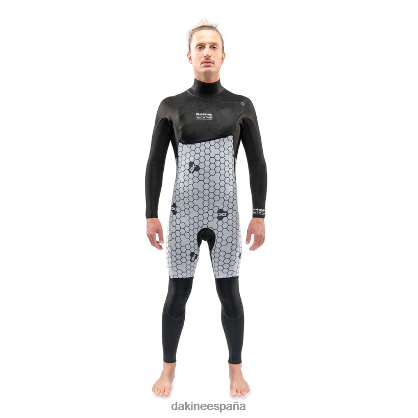 traje de neopreno completo con cremallera en el pecho de misión 3/2 mm negro Dakine hombres ropa 2VTF0X104 - Image 5