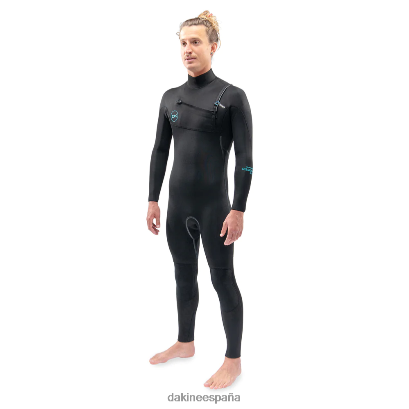 traje de neopreno completo con cremallera en el pecho de misión 4/3 mm negro Dakine hombres ropa 2VTF0X113 - Image 2