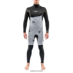 traje de neopreno completo con cremallera en el pecho de misión 4/3 mm negro Dakine hombres ropa 2VTF0X113 - Image 8