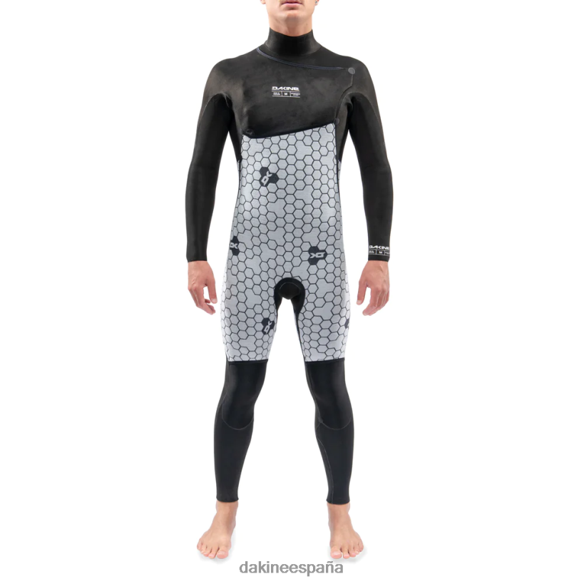 traje de neopreno completo con cremallera en el pecho de misión 4/3 mm negro Dakine hombres ropa 2VTF0X113 - Image 8