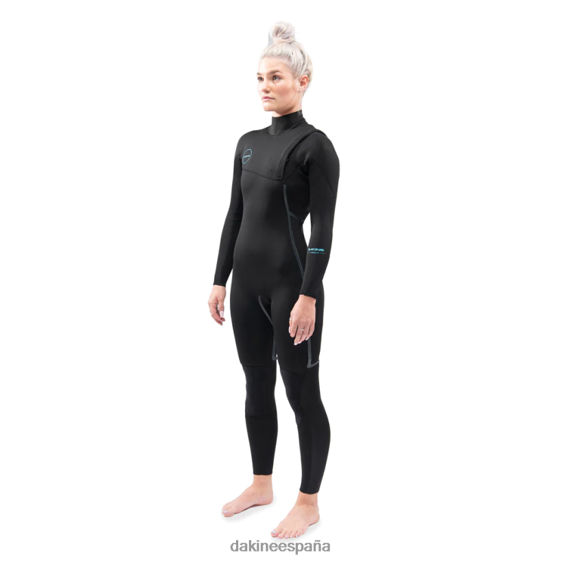 traje de neopreno completo con cremallera en el pecho de misión 4/3 mm negro Dakine mujer ropa 2VTF0X741 - Image 2