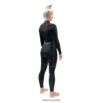 traje de neopreno completo con cremallera en el pecho de misión 4/3 mm negro Dakine mujer ropa 2VTF0X741 - Image 4