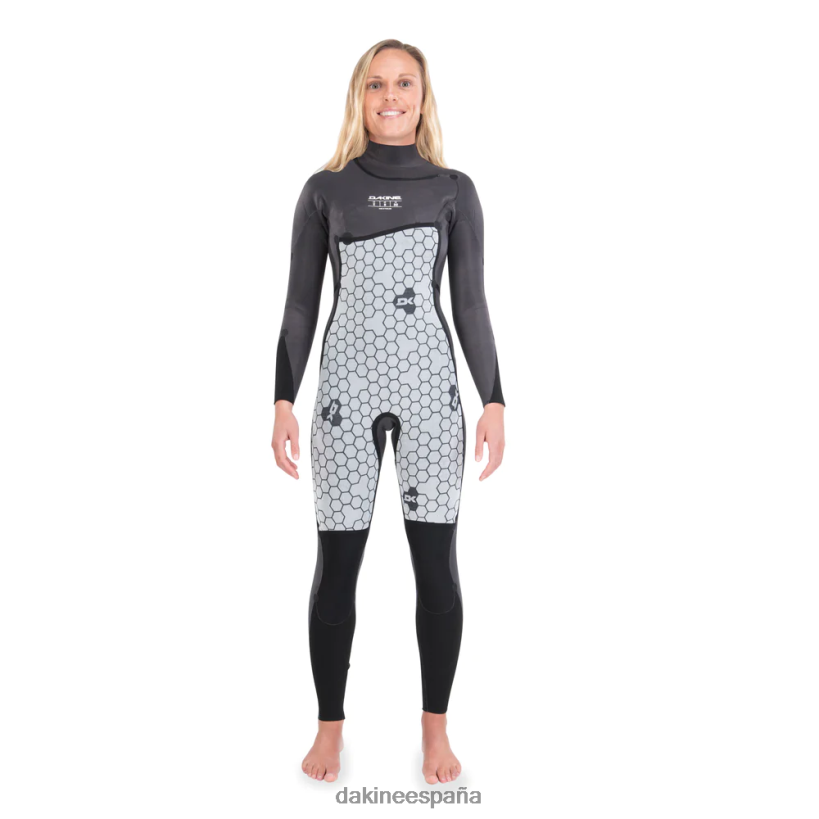 traje de neopreno completo con cremallera en el pecho de misión 4/3 mm negro Dakine mujer ropa 2VTF0X741 - Image 5