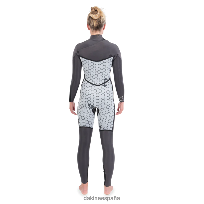 traje de neopreno completo con cremallera en el pecho de misión 4/3 mm negro Dakine mujer ropa 2VTF0X741 - Image 6
