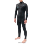Traje de neopreno completo con cremallera en el pecho Mission 5/4/3mm negro Dakine hombres ropa 2VTF0X120 - Image 2