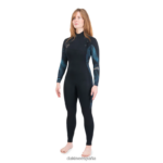 Traje de neopreno completo con cremallera en el pecho Quantum 5/4/3 mm Gris oscuro Dakine mujer ropa 2VTF0X743 - Image 2
