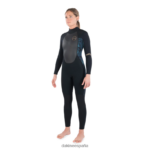 Traje de neopreno completo con cremallera trasera Quantum 3/2 mm f/l Gris oscuro Dakine mujer ropa 2VTF0X751 - Image 2