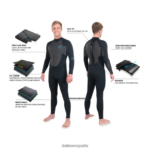 Traje de neopreno completo con cremallera trasera Quantum 3/2 mm gbs Gris oscuro Dakine hombres ropa 2VTF0X126 - Image 5