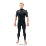 Traje de neopreno completo de manga corta con cremallera en el pecho Quantum 2/2 mm Gris oscuro Dakine hombres ropa 2VTF0X102
