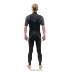 Traje de neopreno completo de manga corta con cremallera en el pecho Quantum 2/2 mm Gris oscuro Dakine hombres ropa 2VTF0X102 - Image 3